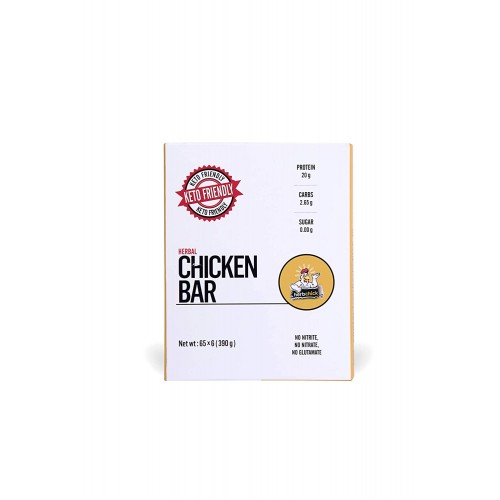 HerbChick Chicken 20 Gm Protein Bar (Keto Friendly 6 Bar pack